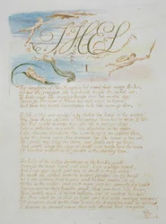 Las Hijas de Mne Seraphim..., lámina 3 de El Libro de Thel, 1789